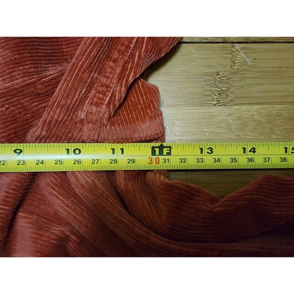 Anthropologie Pilcro and the Letterpress Orange Corduroy Wide Legs Pant Size 29 - Picture 7 of 10